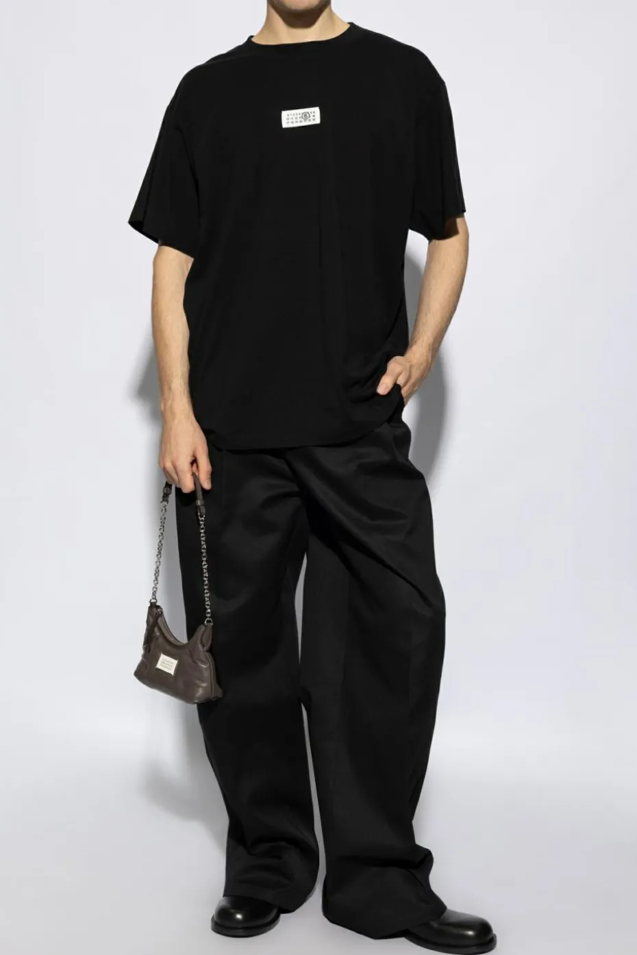 Maison Margiela BLACK Pants with logo