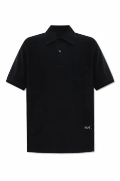 Maison Margiela BLACK Polo with logo