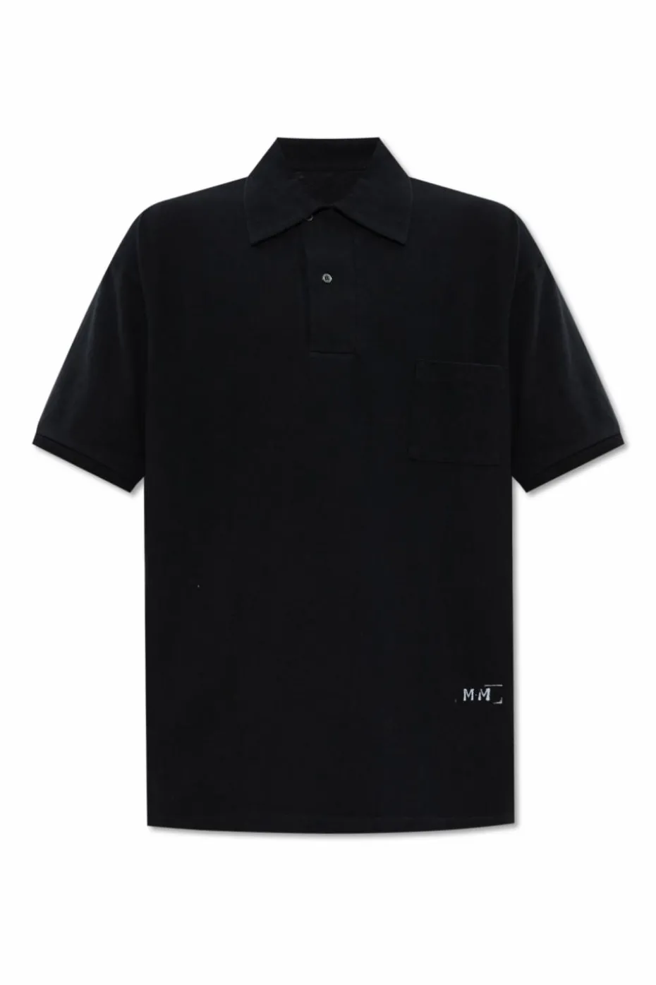 Maison Margiela BLACK Polo with logo