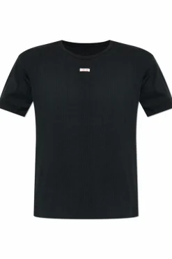 Maison Margiela BLACK Ribbed t-shirt