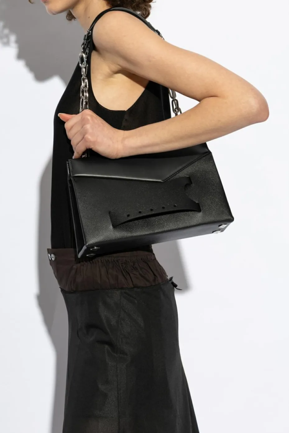 Maison Margiela BLACK Shoulder bag Snatched Medium
