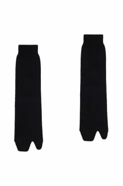 Maison Margiela BLACK Socks with `Tabi` Cut