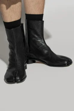 Maison Margiela BLACK Tabi toe ankle boots