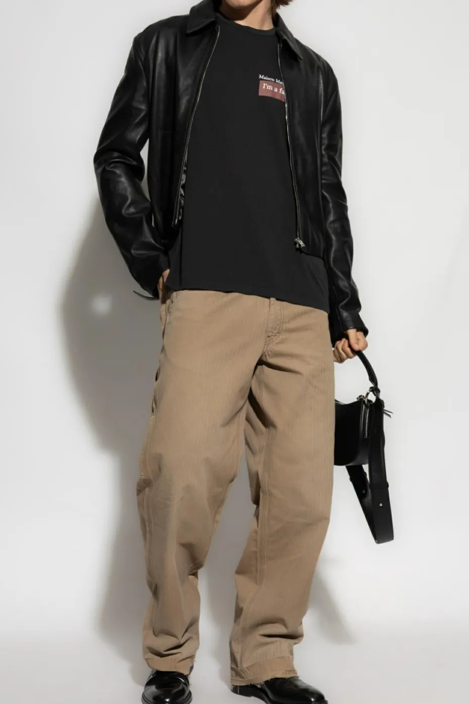 Maison Margiela BLACK T-shirt with logo