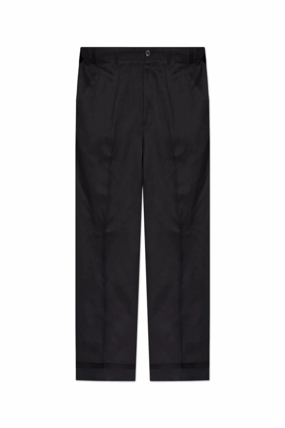 Maison Margiela BLACK Wool pants with crease