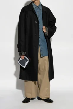 Maison Margiela BLUE Denim shirt with vintage effect