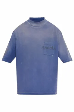 Maison Margiela BLUE T-shirt with logo