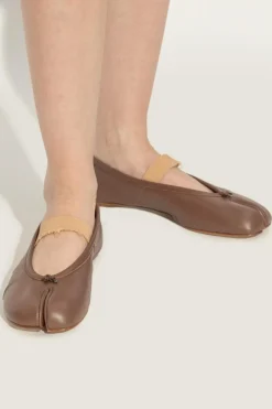 Maison Margiela BROWN Ballet flats with 'Tabi' cut-out