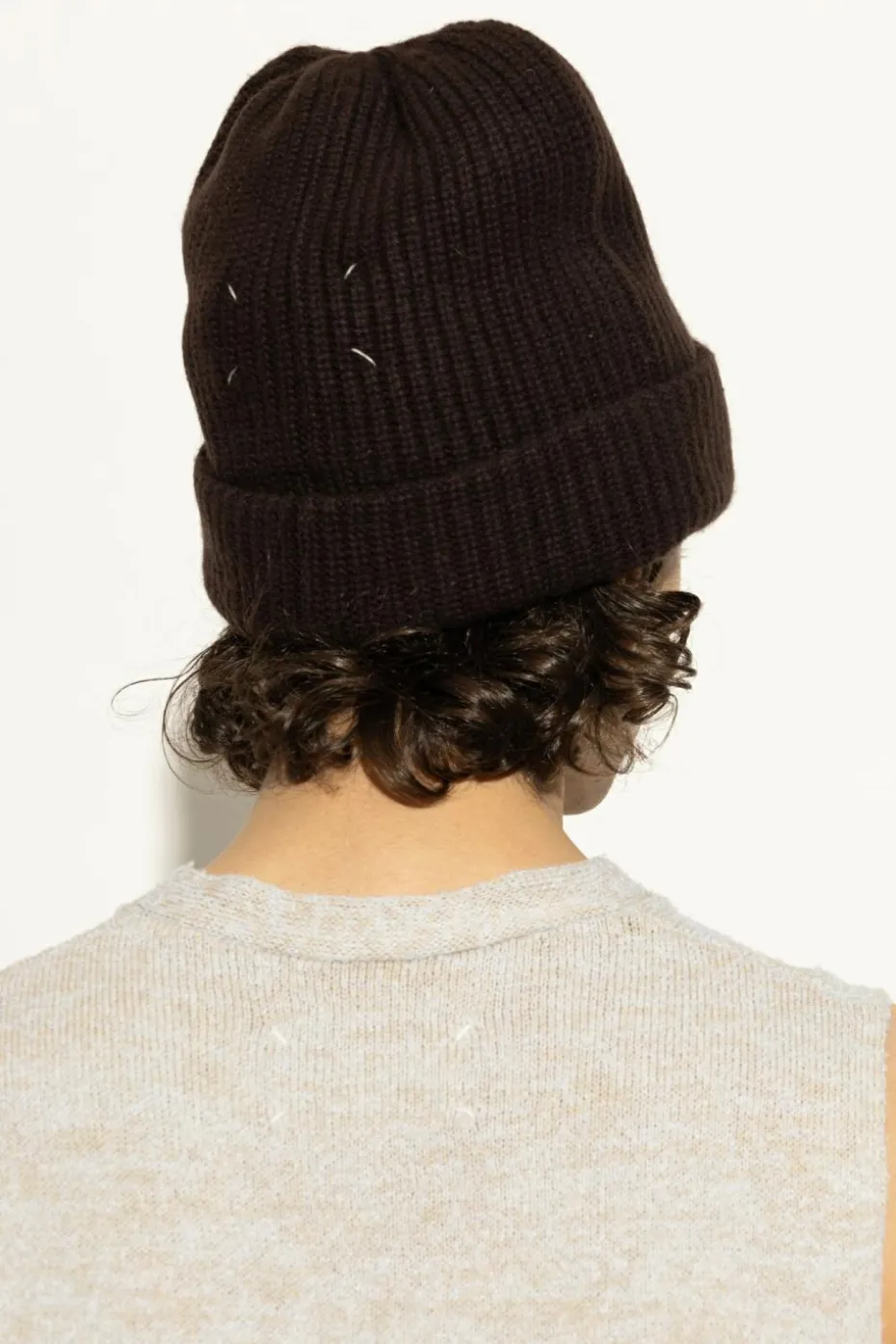 Maison Margiela BROWN Cashmere hat