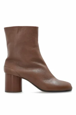 Maison Margiela BROWN Leather ankle boots