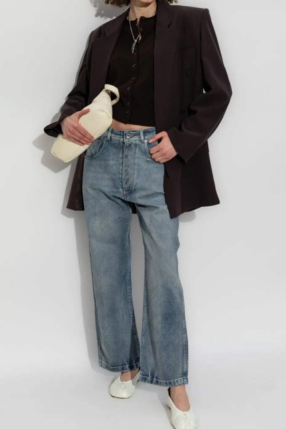 Maison Margiela BROWN Wool cardigan