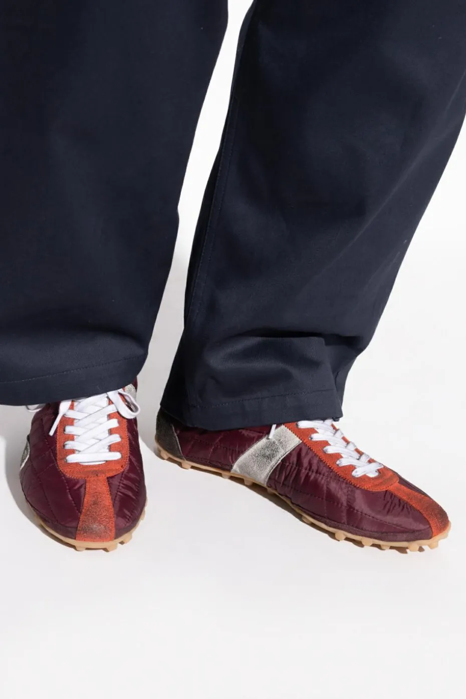 Maison Margiela BURGUNDY "Sprinters" sports shoes