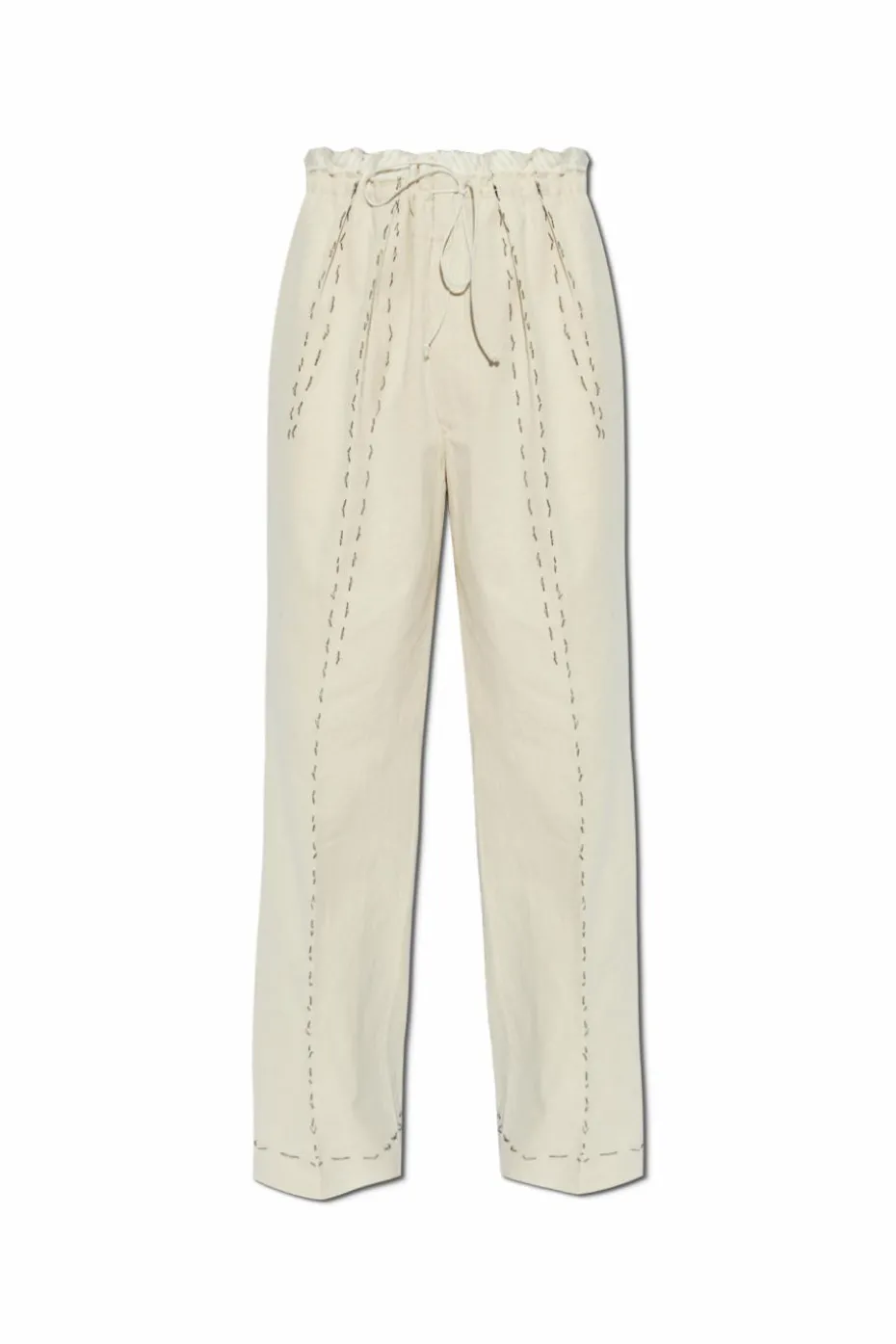 Maison Margiela cream Pants with raw finish
