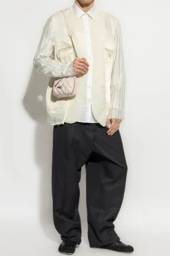 Maison Margiela cream Shirt made of combined materials