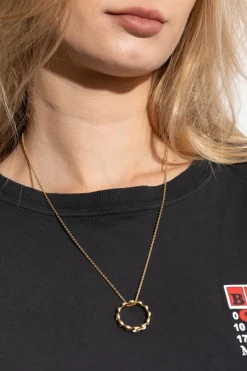 Maison Margiela GOLD Necklace with round pendant