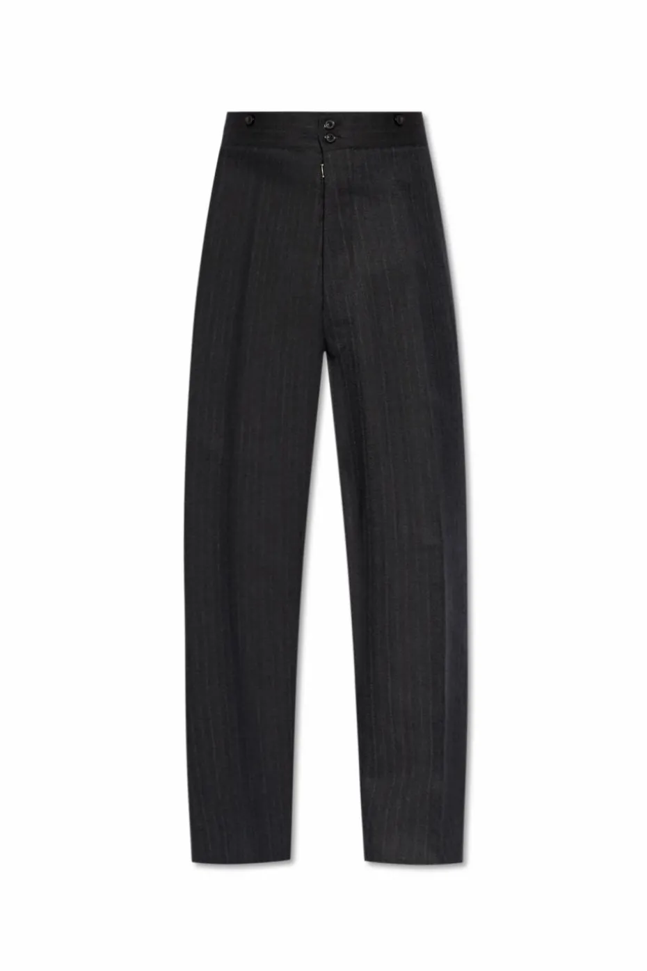 Maison Margiela GREY Pants with pinstripe pattern