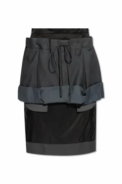 Maison Margiela GREY Skirt with vintage effect