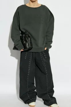 Maison Margiela GREY Sweatshirt with embroidered logo