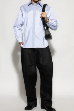 Maison Margiela light blue Cotton shirt