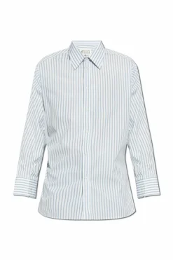 Maison Margiela light blue Shirt with striped pattern