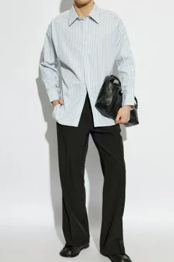 Maison Margiela light blue Shirt with striped pattern