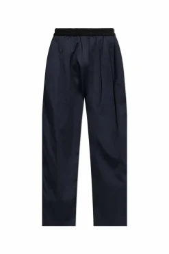 Maison Margiela NAVY BLUE Pleated trousers