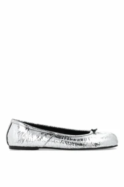 Maison Margiela SILVER Ballet flats with Tabi toe