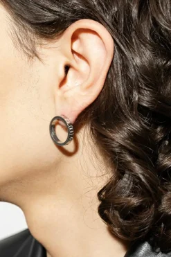 Maison Margiela SILVER Earrings with logo