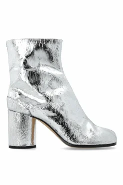 Maison Margiela SILVER Heeled ankle boots Tabi