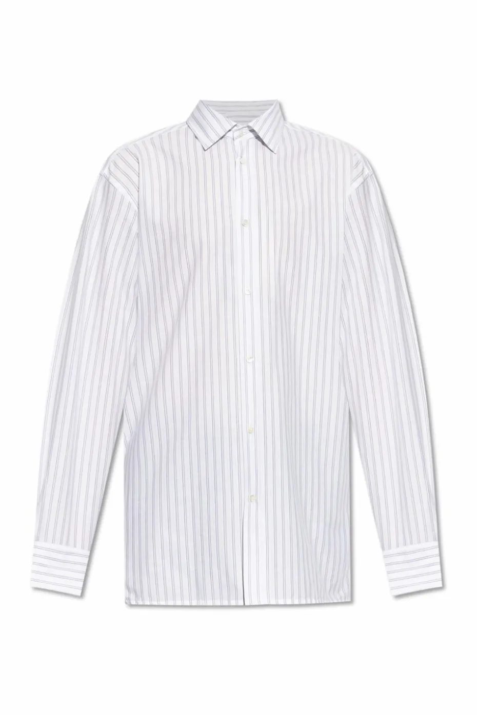 Maison Margiela WHITE Striped pattern shirt