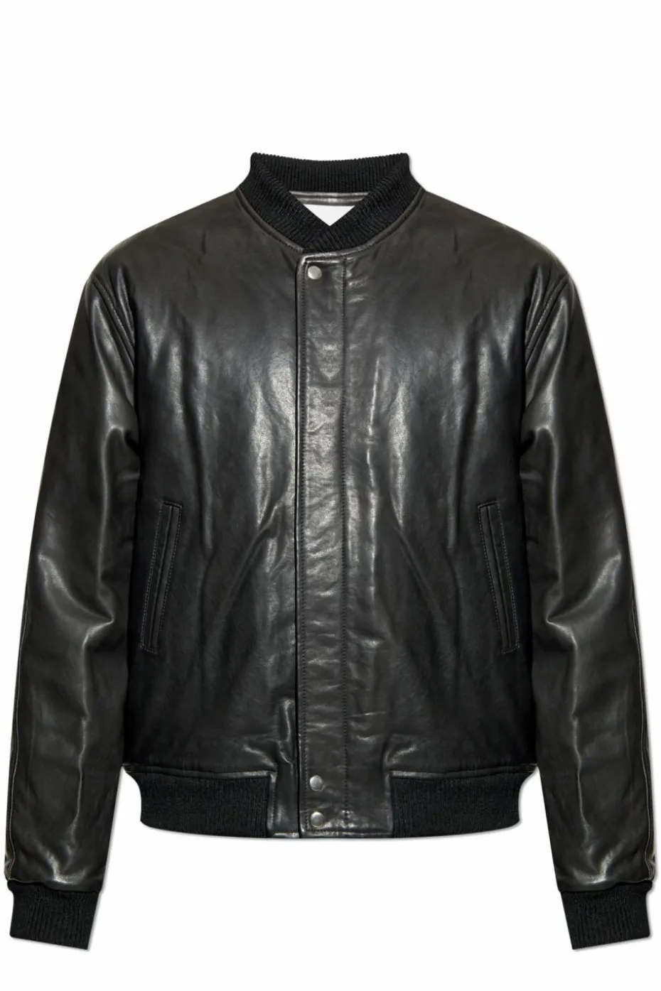 MARANT BLACK "Blaike" leather jacket