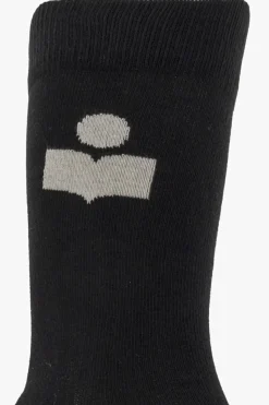 MARANT BLACK Cotton socks