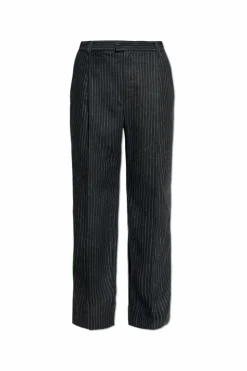 MARANT BLACK Creased trousers