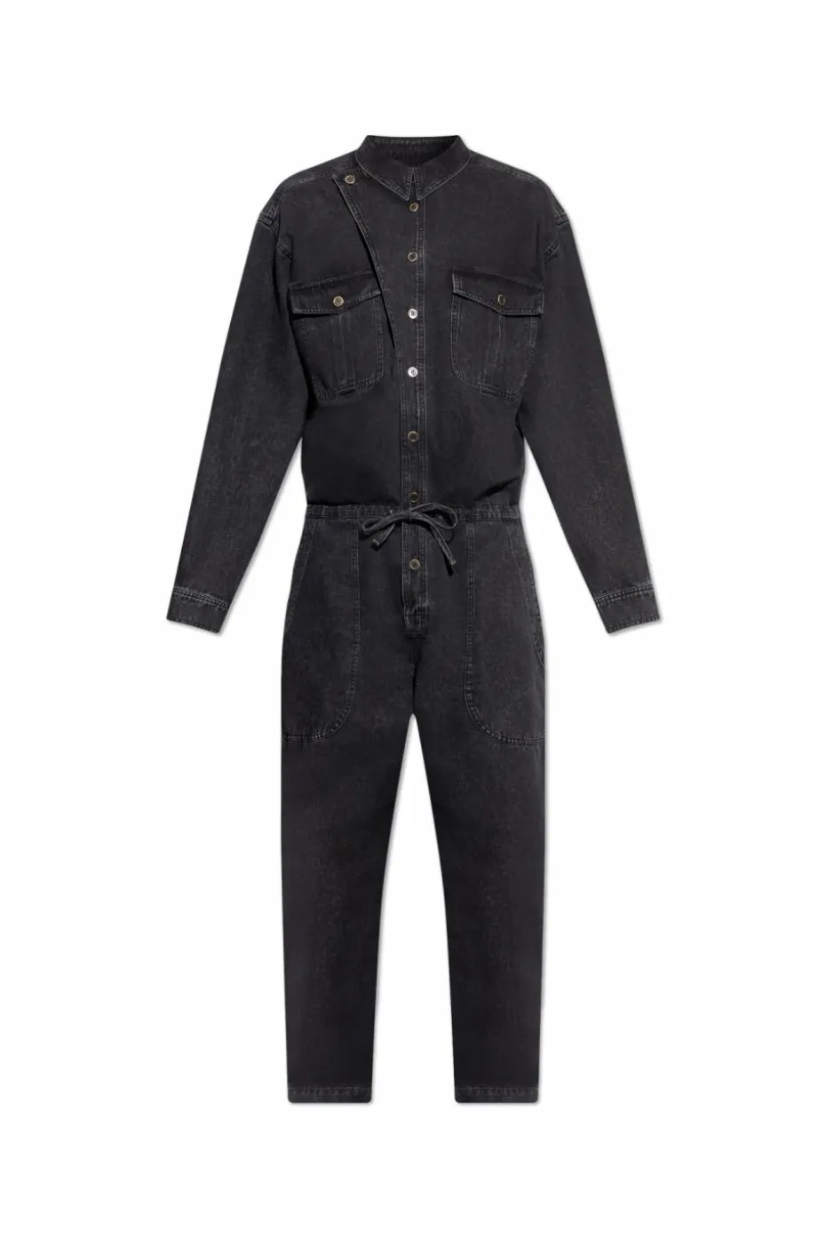 MARANT BLACK Denim jumpsuit `Chelby`