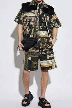 MARANT BLACK Patterned shirt ‘Garlonn’