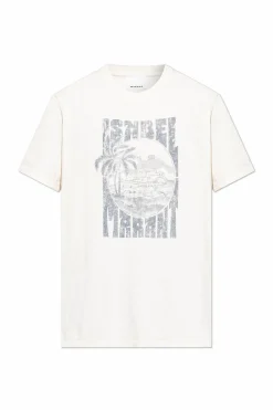 MARANT cream T-shirt 'Honore'