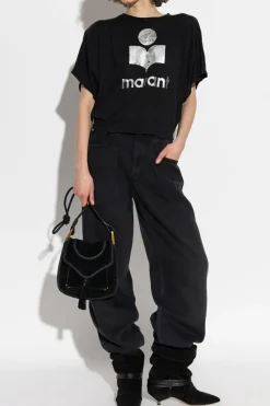 Marant Etoile BLACK T-shirt "Kyanza"