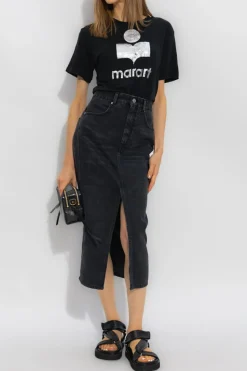 Marant Etoile BLACK ‘Zewel’ T-shirt