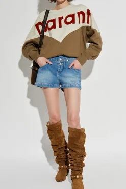 Marant Etoile BROWN Sweatshirt "Houston"