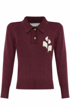 Marant Etoile BURGUNDY Polo "Nola"