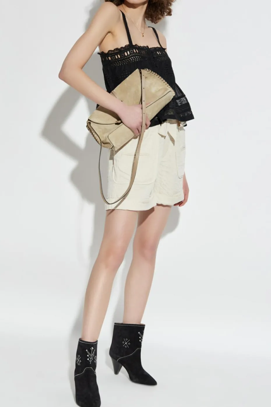 Marant Etoile cream Shorts ‘Sereni’