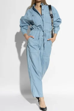 Marant Etoile light blue Denim jumpsuit ‘Valena’