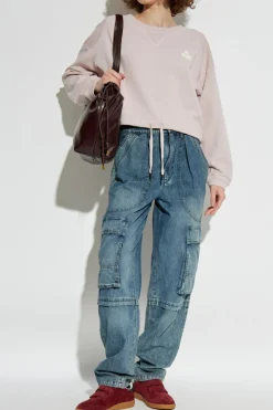 Marant Etoile PINK Short sweatshirt Margo`