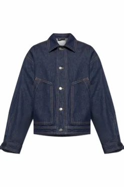 MARANT NAVY BLUE "Jorest" denim jacket