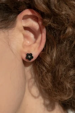 Marc Jacobs BLACK Earrings with floral motif