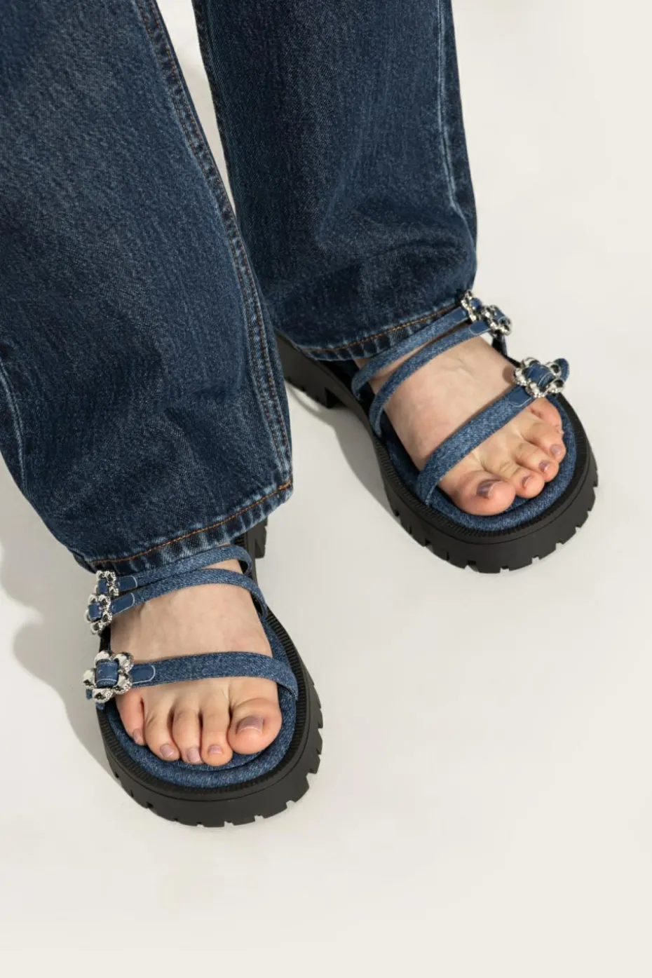 Marc Jacobs BLUE Sandals `Daisy`