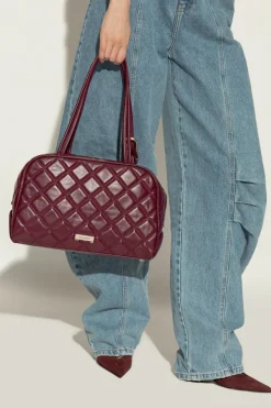 Marc Jacobs BURGUNDY Quilted bag