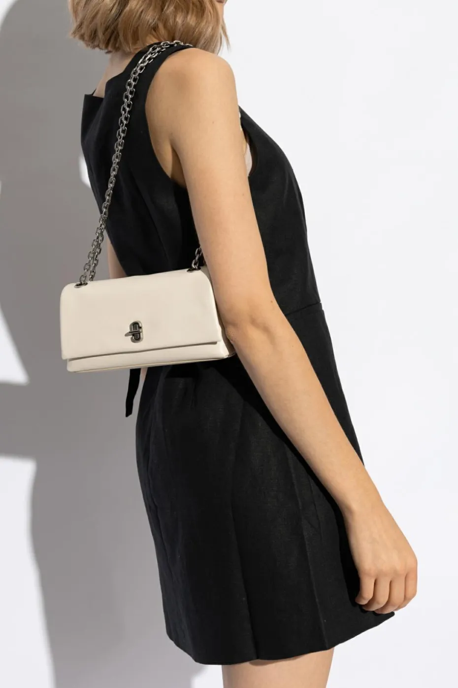 Marc Jacobs cream Wallet on chain The Dual