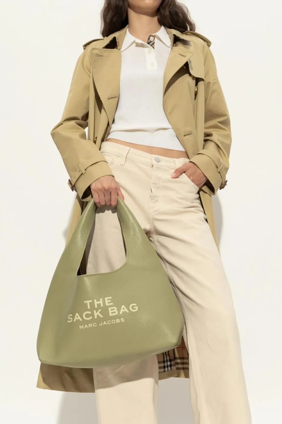 Marc Jacobs GREEN Handbag "The Sack Bag Medium"