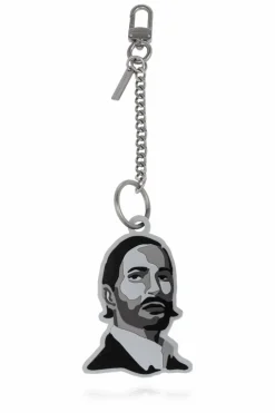 Marc Jacobs GREY Keychain with charm
